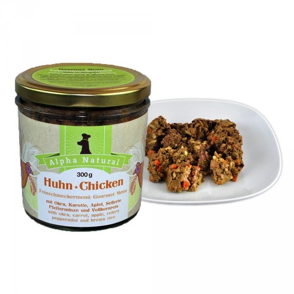 Alpha Natural Feinschmeckermenü Huhn Nassfutter Hund günstig günstig