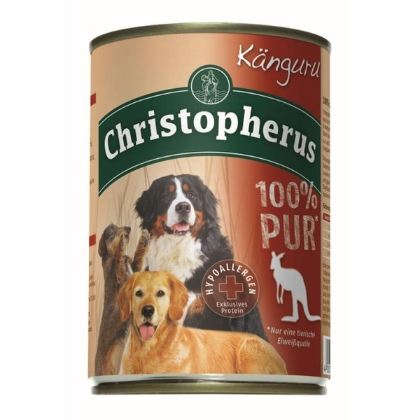 Christopherus 100 Pur Känguru Reinfleischdosen Hund günstig im
