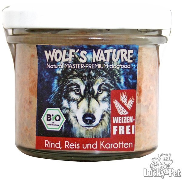 Wolfs Nature Rind, Reis, Karotte Nassfutter Hund günstig günstig