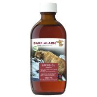 BARF-Alarm Premium Lachsöl für Hunde mit Omega 3 und Omega 6 Fettsäuren
