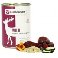 Mein Hundefutter Wild mit Reis und Fruchtgemüse