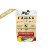 FRESCO Trockenbarf Pferd Senioren-Menü mit Petersilienwurzel, Mango und Johannisbeeren