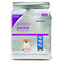 Kannis Pet Food puppy junior small medium breed with chicken & rice